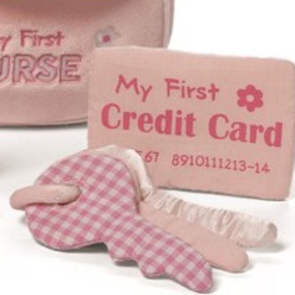 My 1st Purse Pink Plush 5 Piece Play Set - Picture 3 of 4